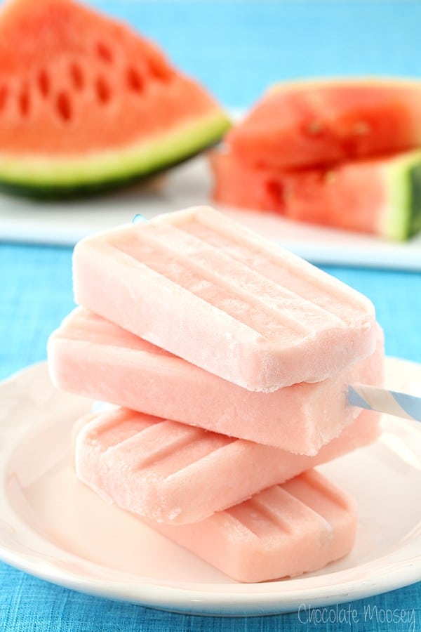 watermelon yogurt popsicles
