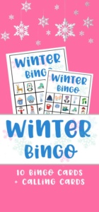 Free Printable Winter Bingo For Kids of All Ages- Made with HAPPY