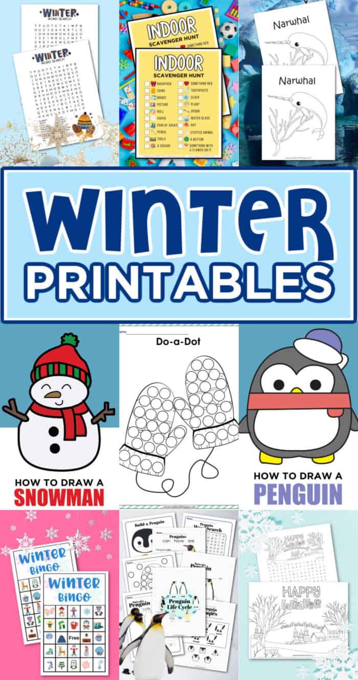 Winter Printables For Preschool
