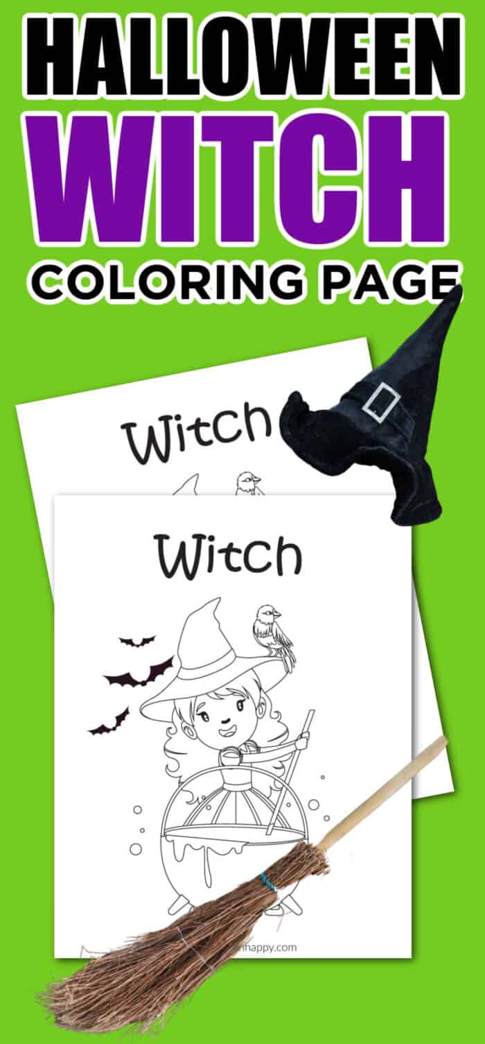 Free printable Halloween witch