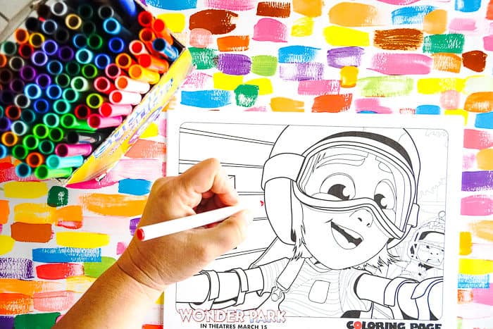 Person coloring in Wonder Park Coloring Page