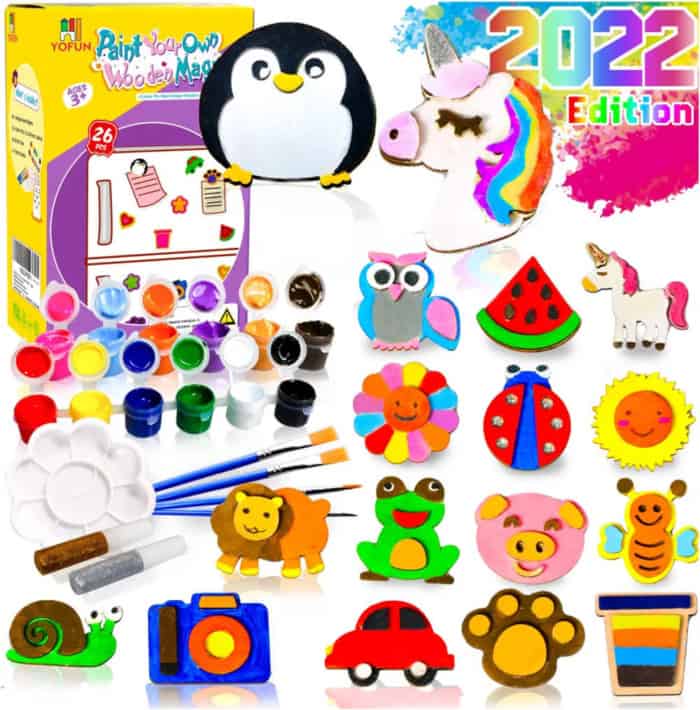 wooden magnet painting kit