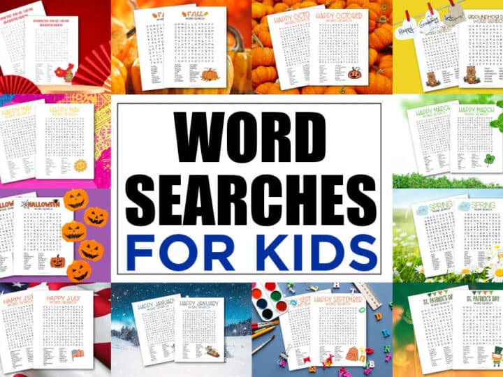 Word Searches For kids