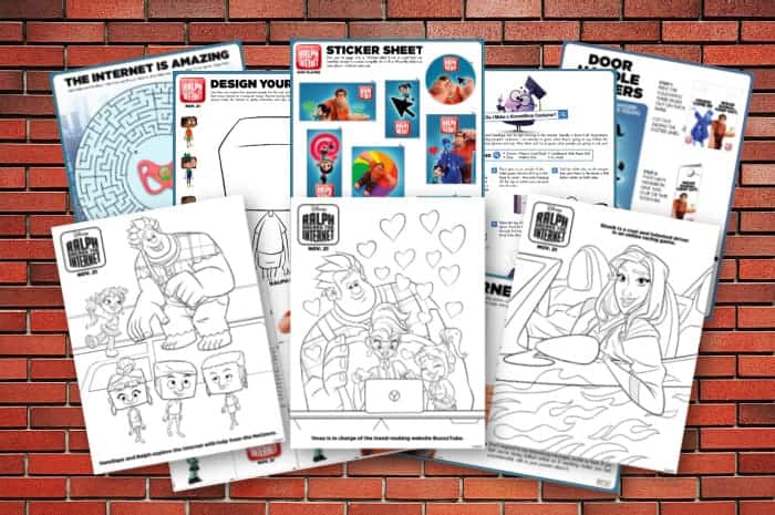 Activity Pages and Coloring Pages for Wreck it Ralph 2