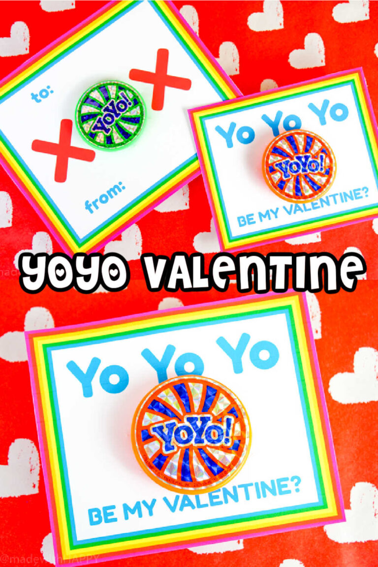 Free Bubble Valentine Printable - Made with HAPPY