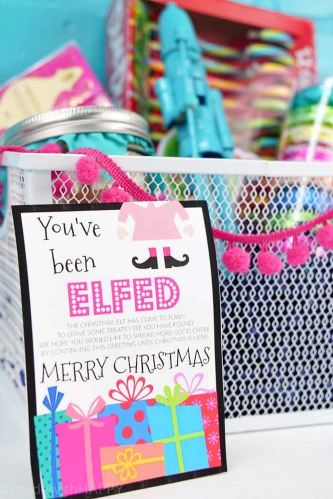 You've Been Elfed Free Printable