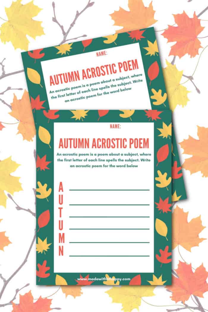 acrostic autumn poem.