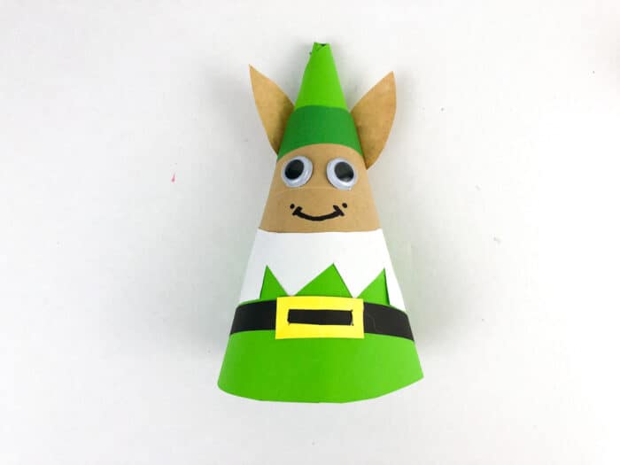 add smile with marker to elf craft