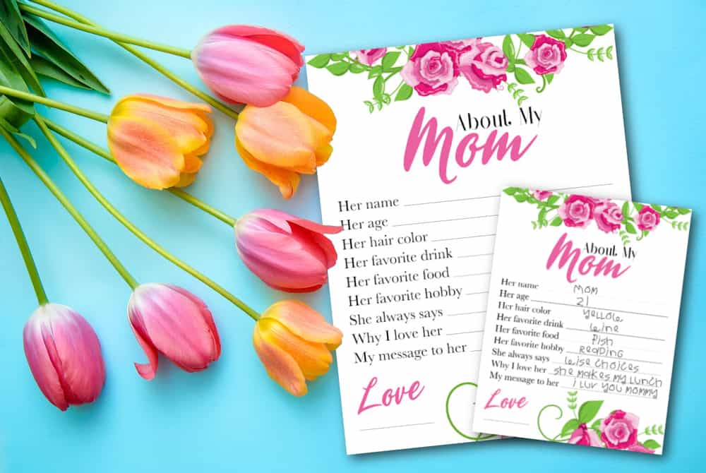 All About Mom Printable