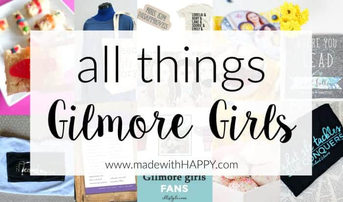 Gilmore Girls Dessert Sushi | Gilmore Girls Party | Read like Rory Shirts | Pop Tart Recipes | Sookie's Blueberry Shortcake | Gilmore Girls Drinking Game | Candy Sushi | Rice crispy treat dessert ideas | www.madewithhappy.com