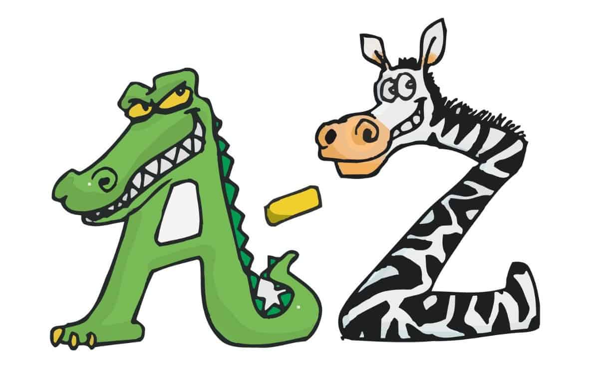 a through z alphabet animal crafts