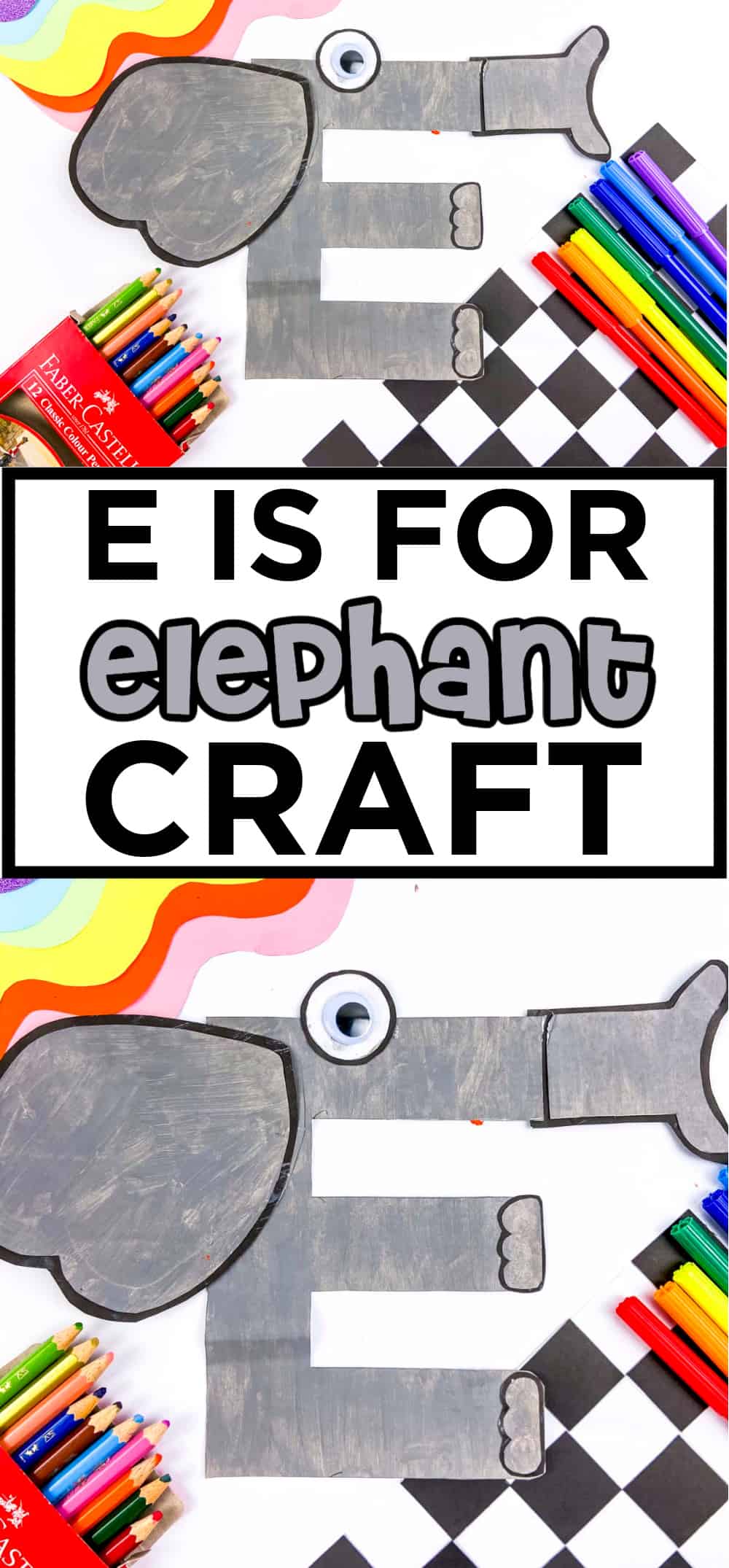 animal alphabet e is for elephant