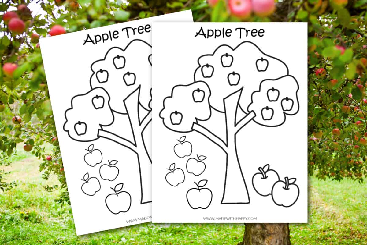 Apple Tree Coloring Page