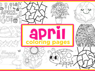april coloring pages