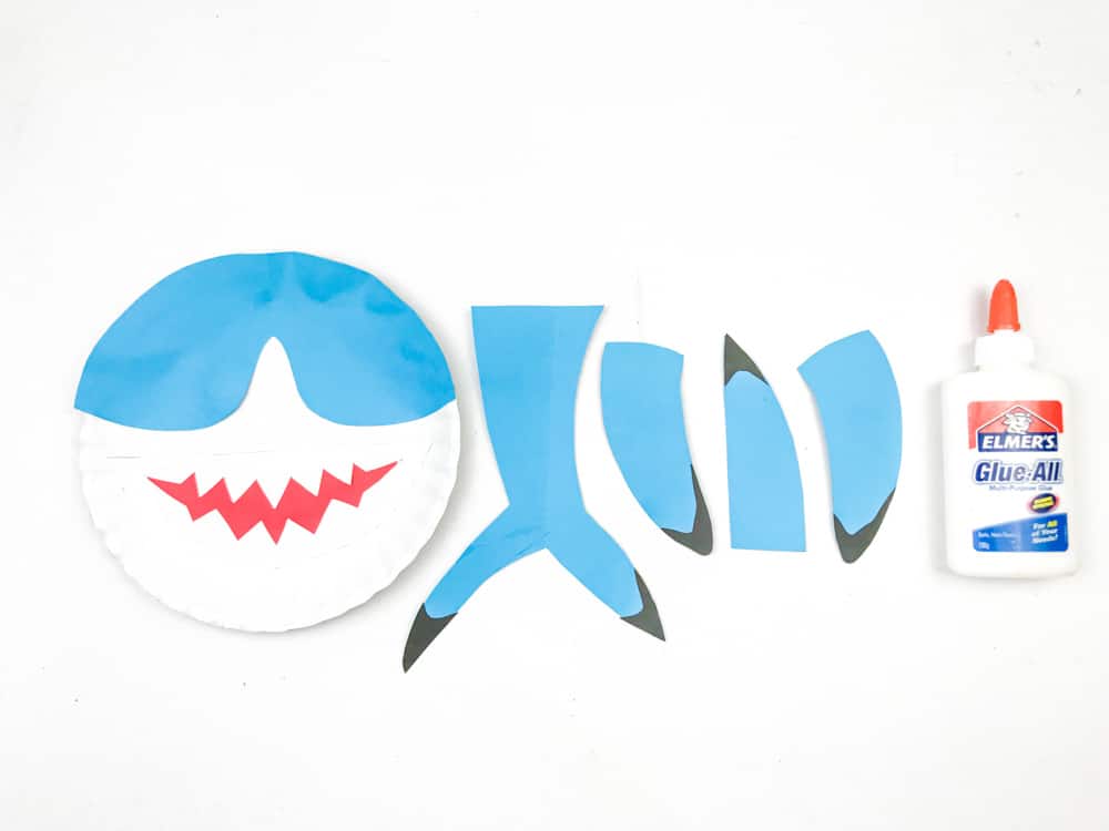 assemble shark with shark head and fins