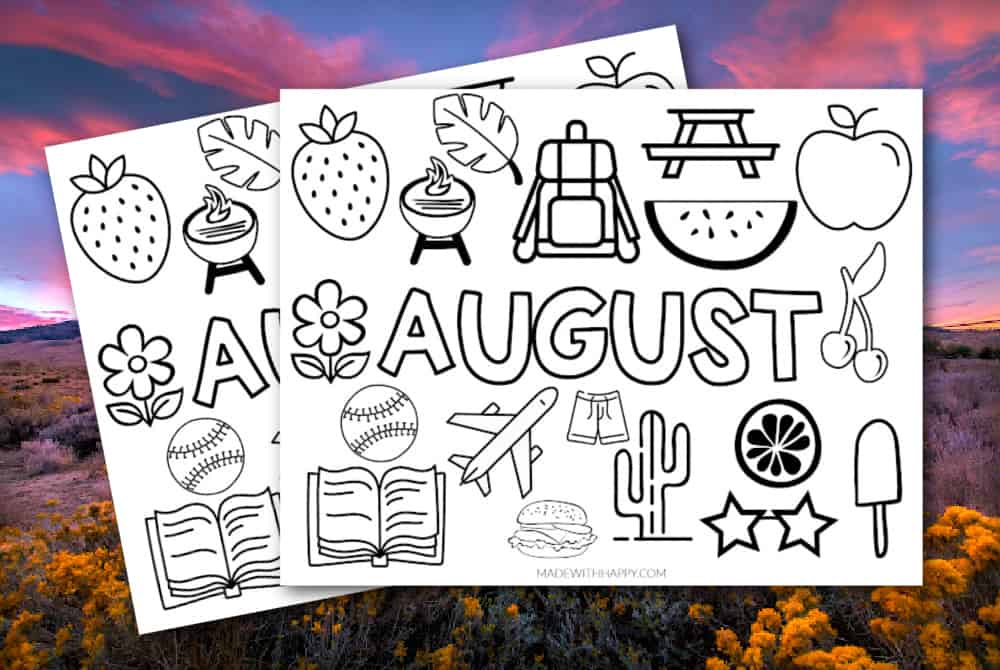 August Coloring