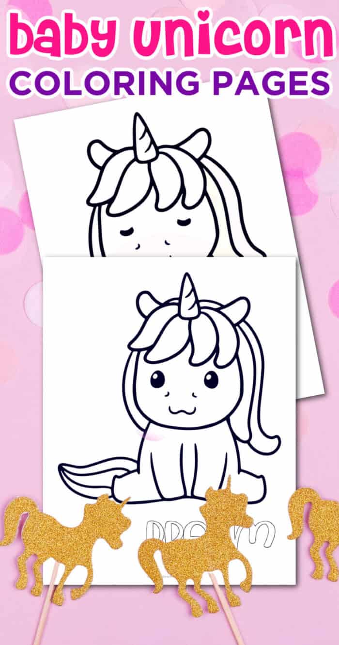 unicorn coloring page