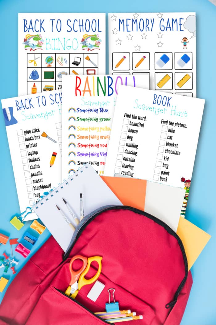 FREE Back to School Printables & Activities for Kids