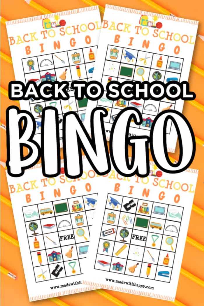 Free printable back to school