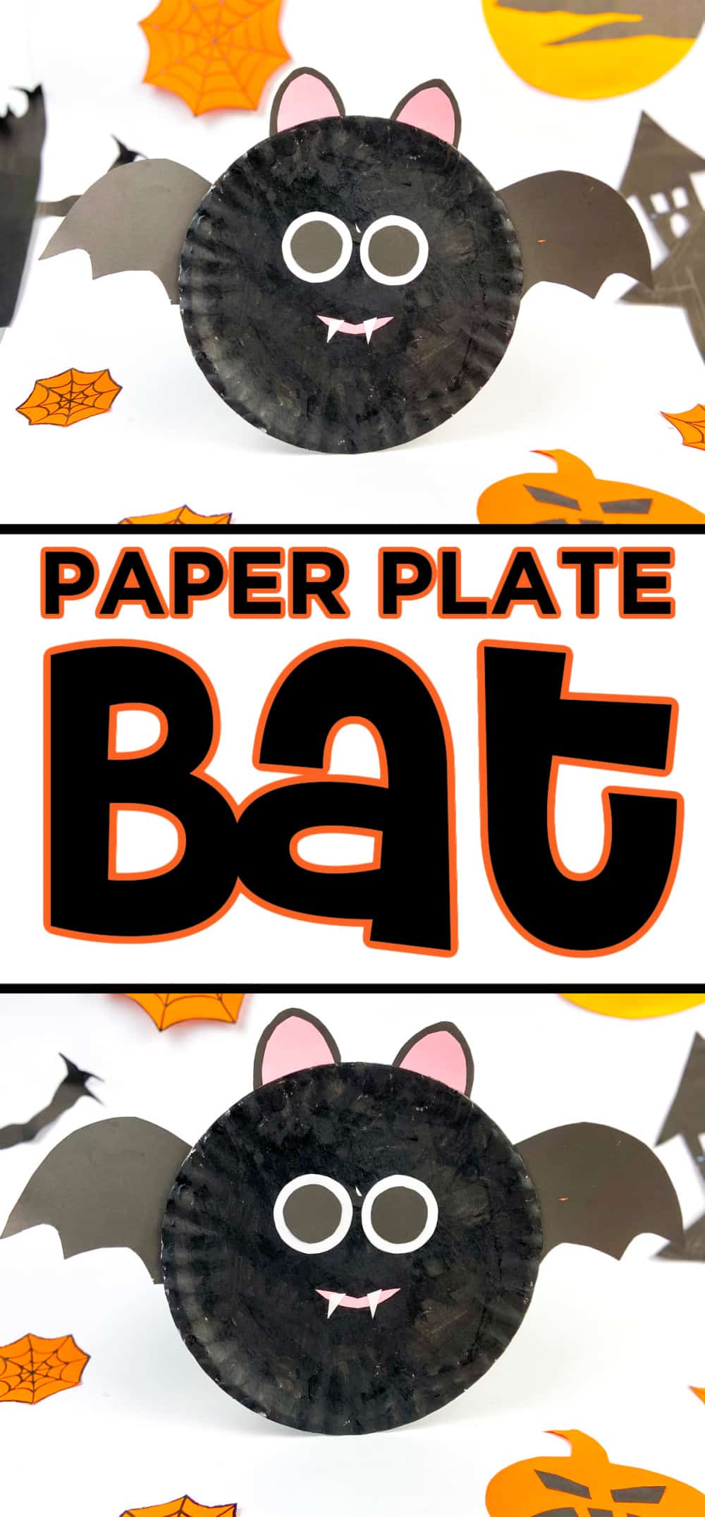 bat paper plate craft