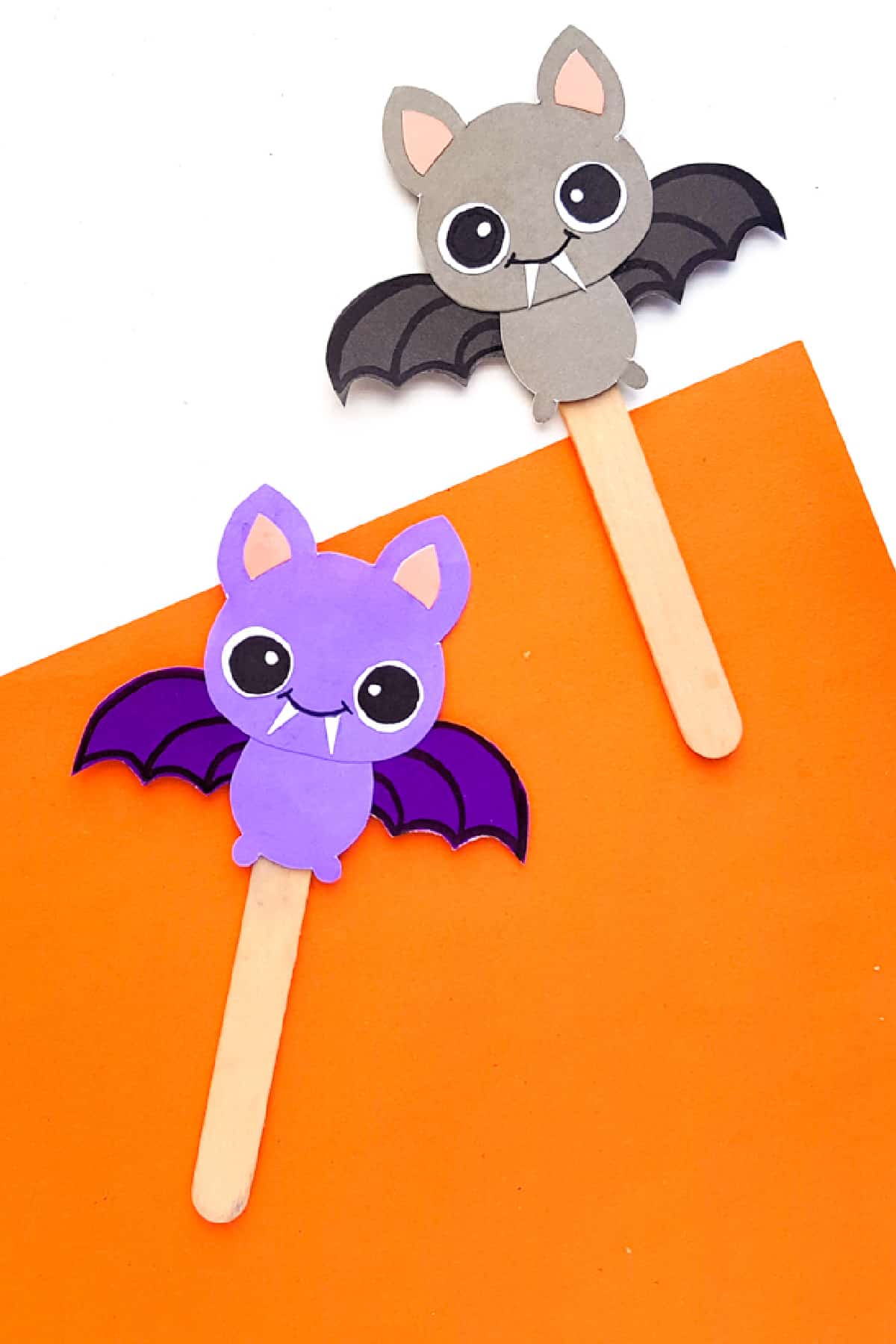 bat paper puppets