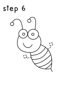 bee drawing arms