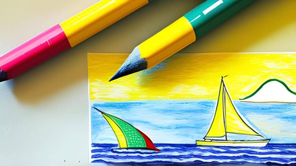 How To Draw a Sailboat - Made with HAPPY