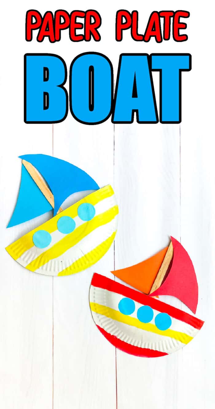 boat paper plate craft