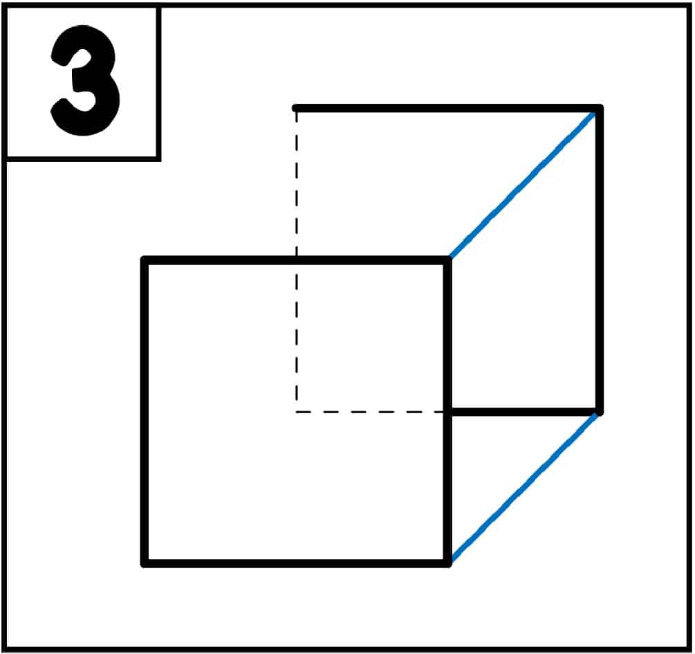 box drawing step 3