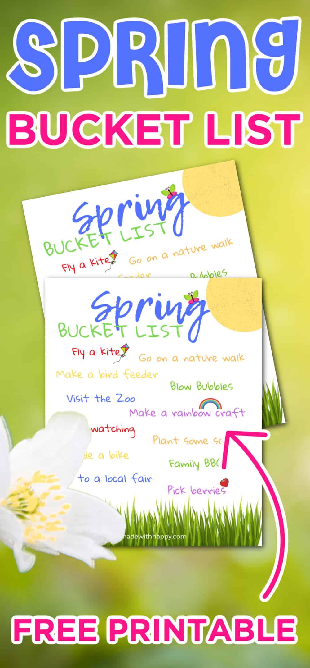 bucket list for spring break