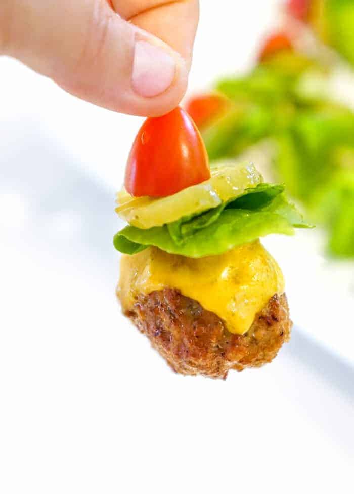 finger meatball appetizer