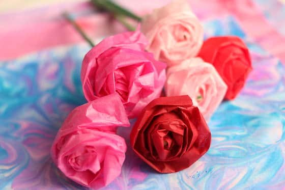 Bunch Tissue paper Roses