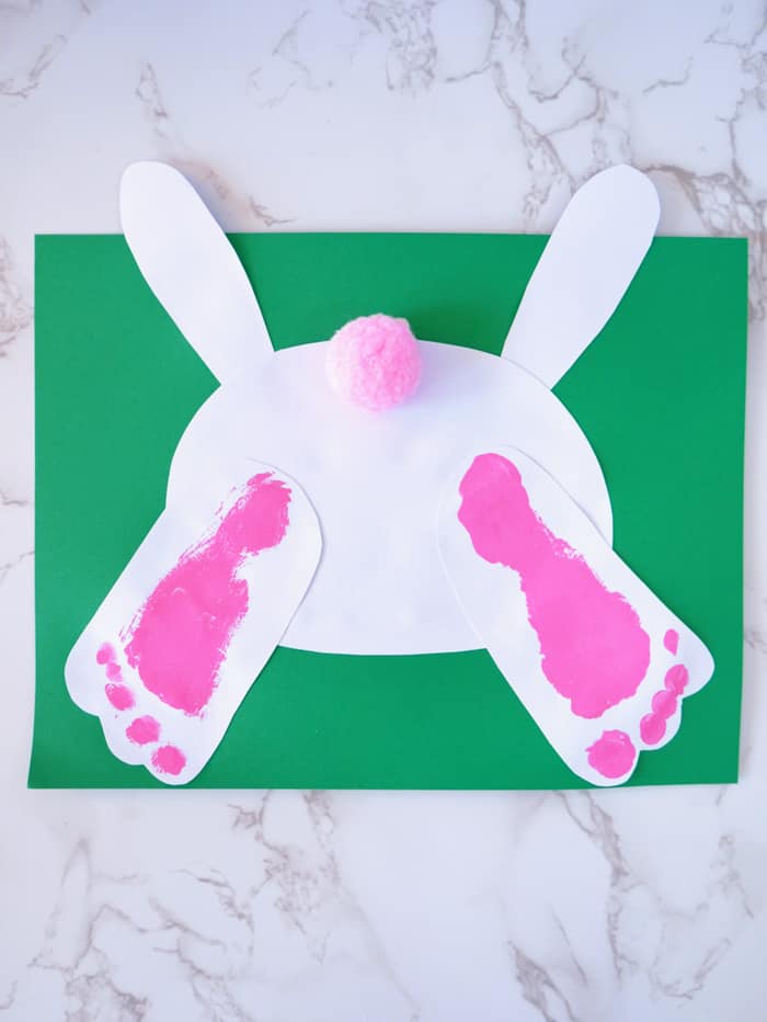 bunny footprint art