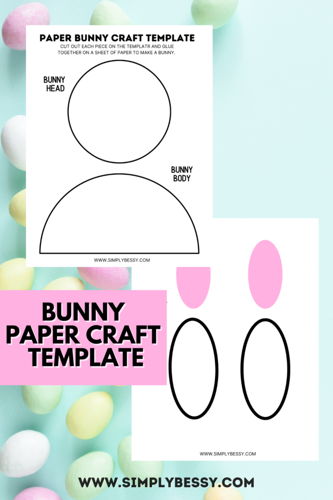 bunny paper craft free pdf