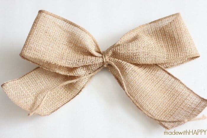 How To Make a Burlap Bow