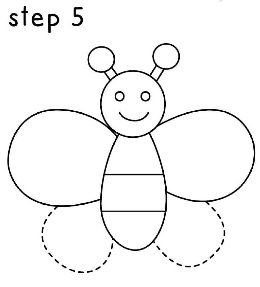 Butterflies Drawing Step 5