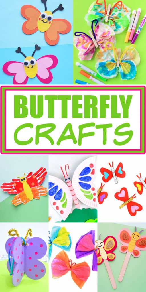 35+ Easy Butterfly Crafts For Kids - Made with HAPPY