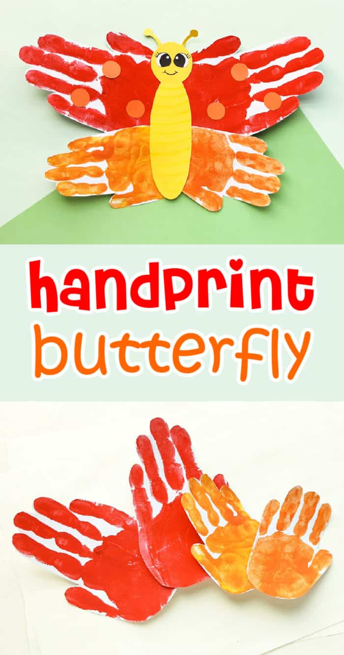 Butterfly with handprint