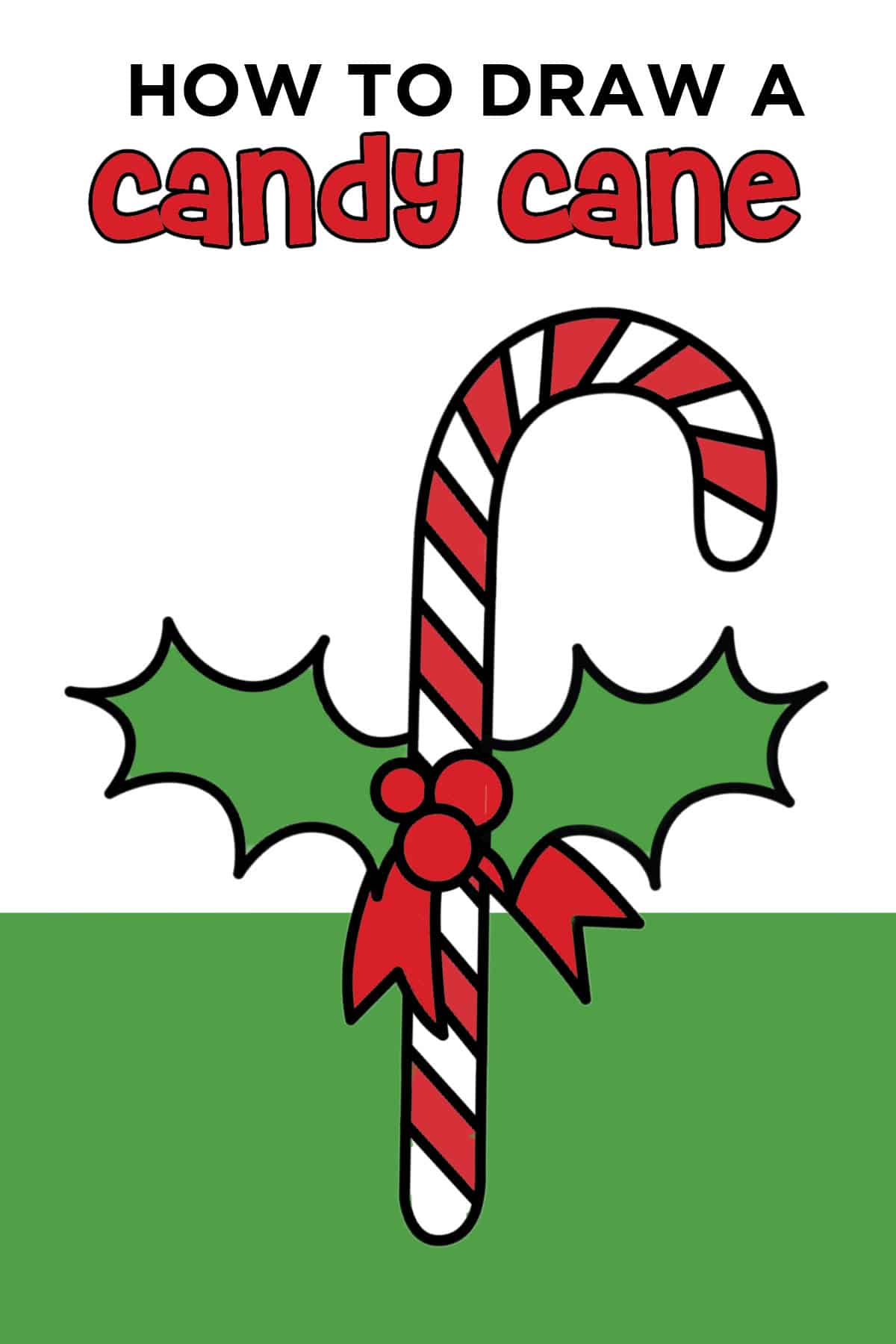 candy cane drawing