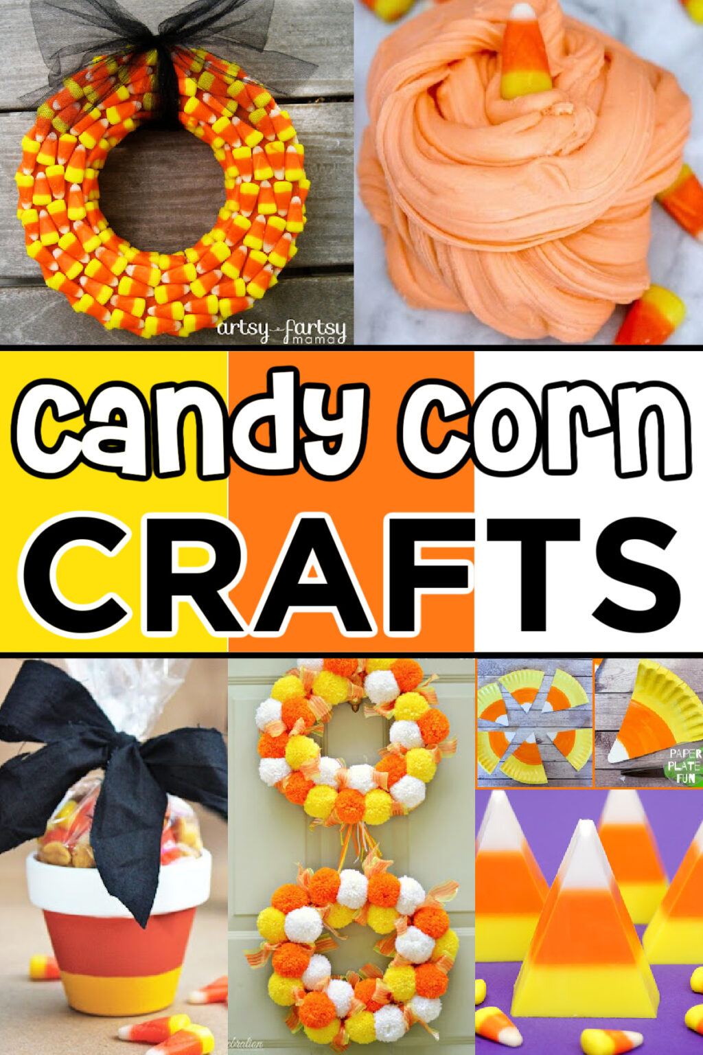 35+ Easy Candy Corn Crafts - Made with HAPPY