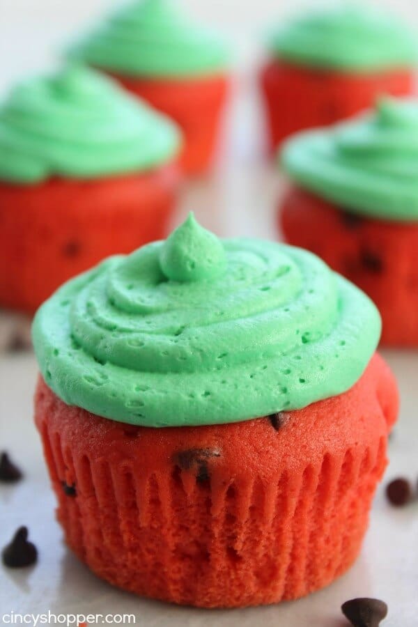 Watermelon Cupcakes is one of those unique cupcake recipes!