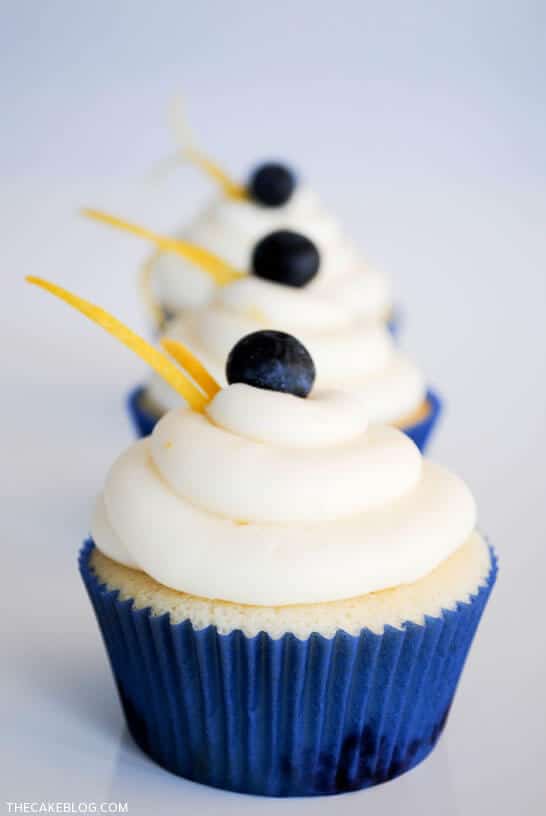 Lemon Blueberry Cupcakes are one of those light and refreshing summer cupcake flavors
