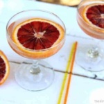 Blood Orange Champagne Cocktail | Blood Orange Drinks | Mocktail version included | www.madewithHAPPY.com