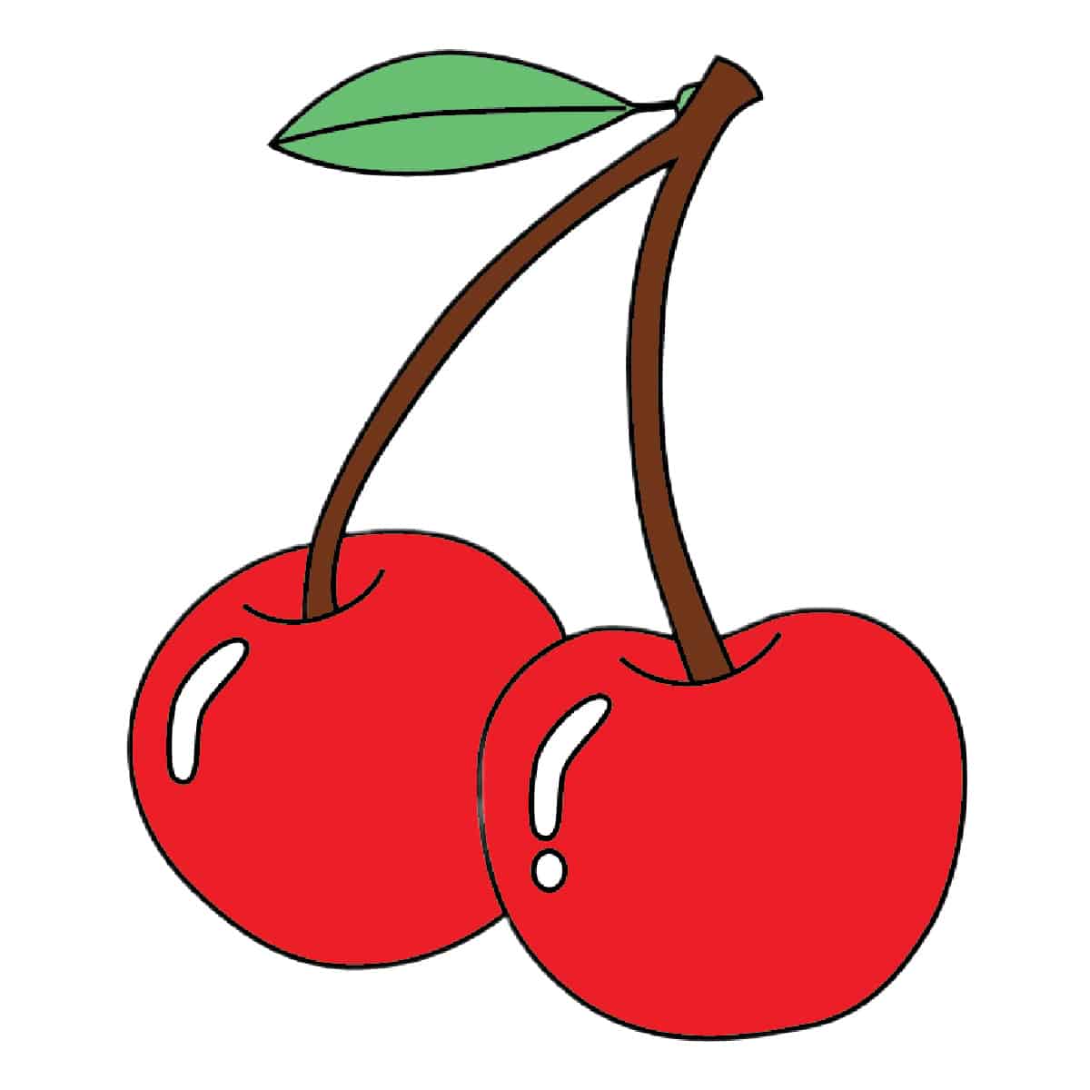 cherries drawing