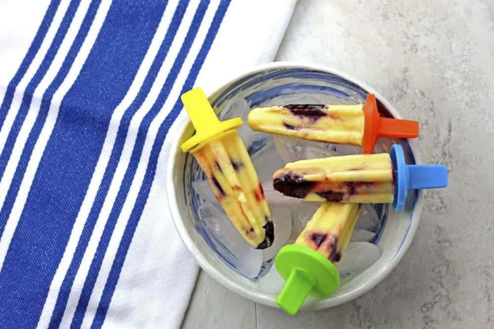 Cherry Mango Popsicles