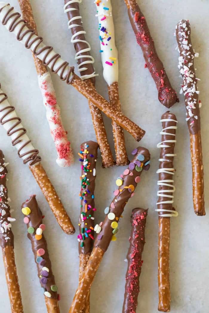 Chocolate Covered Pretzel Rods