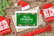 FREE Printable Christmas Cards - Made with HAPPY