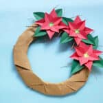 christmas paper wreath