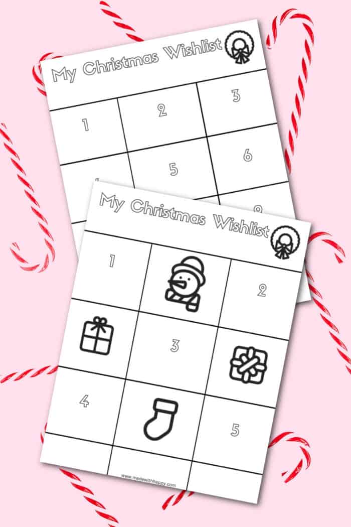 Christmas Wish List Printable