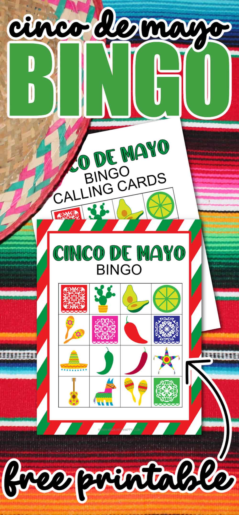 Cinco de Mayo Bingo Cards